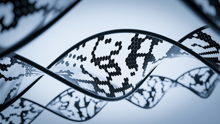 Graphic of DNA strand